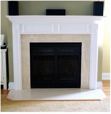 marble fireplace