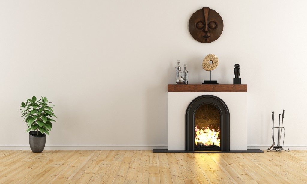 Minimalist Fireplace Decor