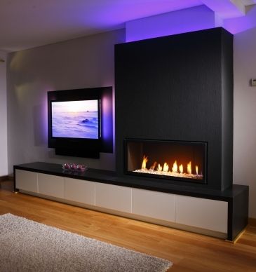 minimalist fireplace