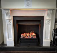 Fire Grate with Optymist Electric Fire