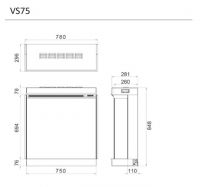 Solus VS75 Electric Inset Fire