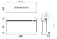 Solus VS100 Electric Inset Fire